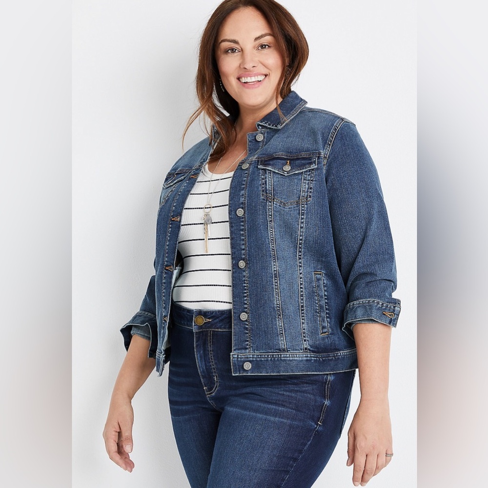 Maurices | Dark Sandblast Denim Jakcket - Picture 3 of 4